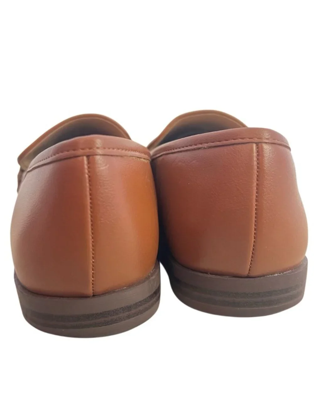 LOFT Brown Penny Loafers Slip On Flats Classic Preppy Business Casual Shoes Sz 8